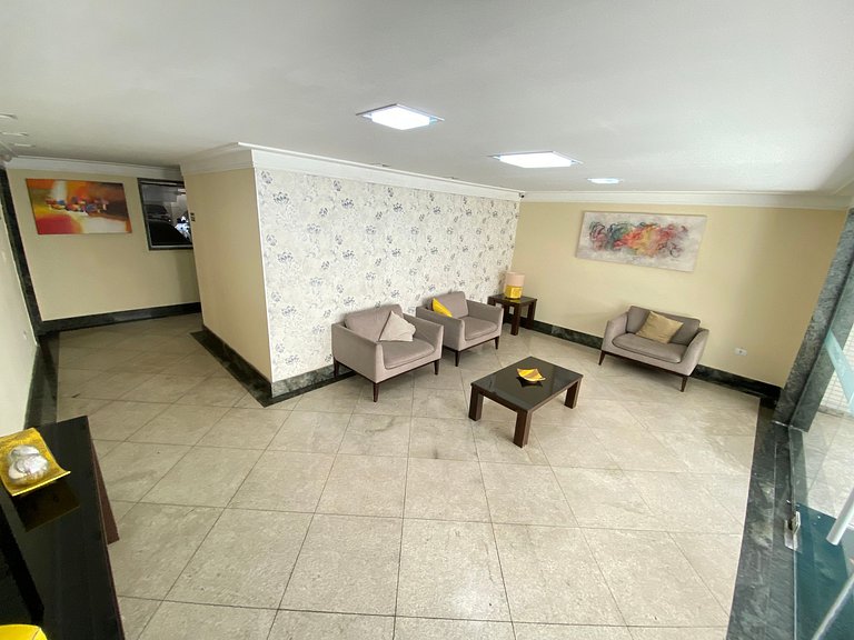 Apartamento de temporada Pé na areia Praia Grande - Caribas2