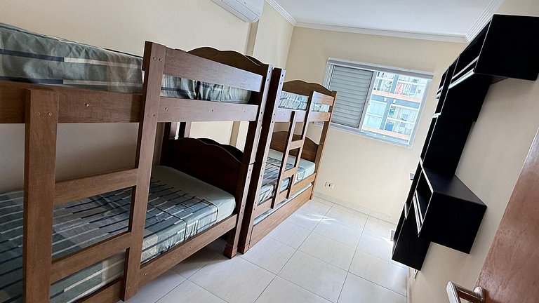 Apartamento de temporada Pé na areia Praia Grande - Caribas2