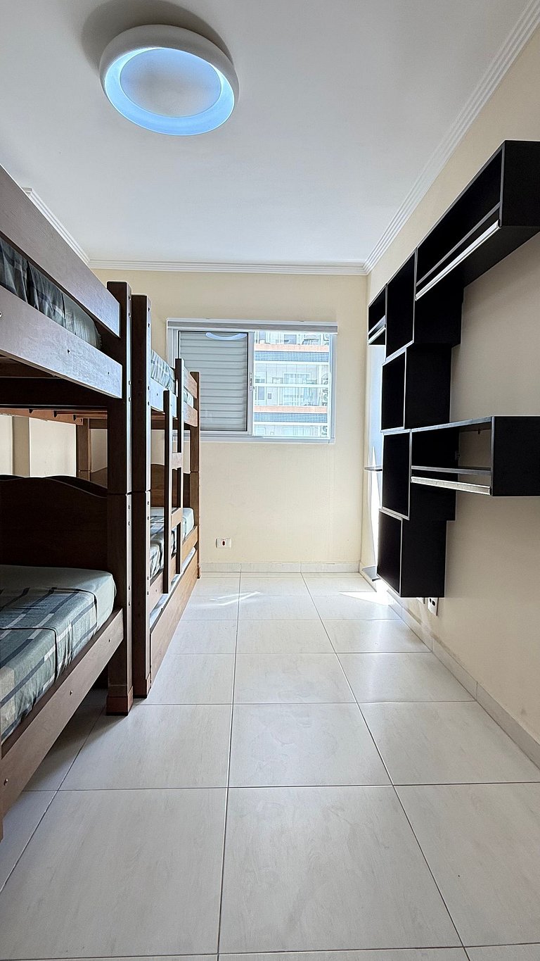 Apartamento de temporada Pé na areia Praia Grande - Caribas2