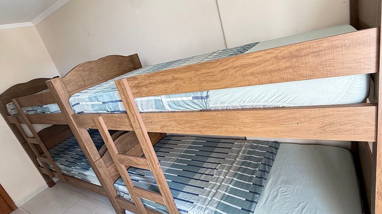 Apartamento de temporada Pé na areia Praia Grande - Caribas2