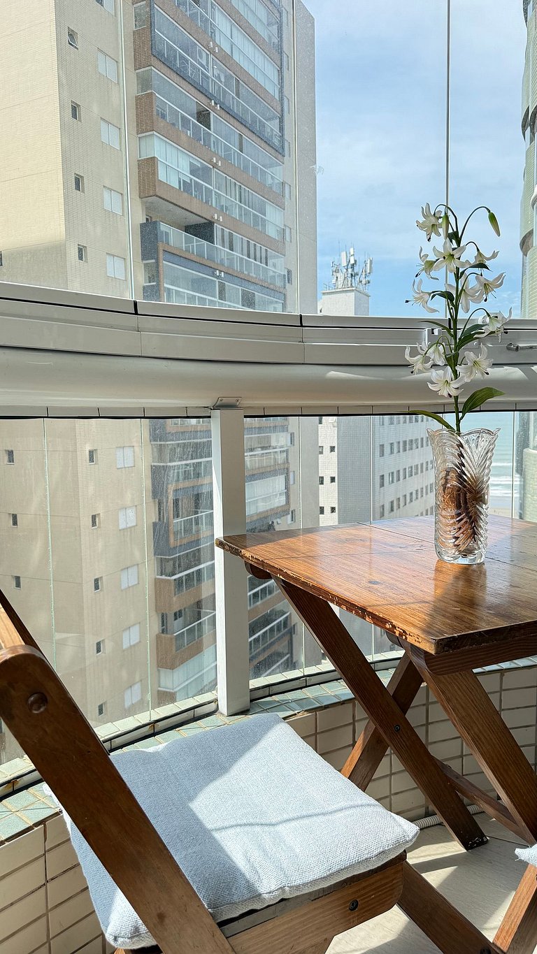 Apartamento de temporada Pé na areia Praia Grande - Caribas2