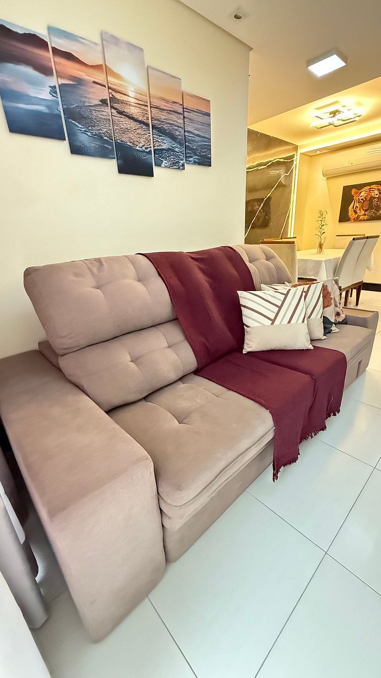 Apartamento de temporada Pé na areia Praia Grande - Caribas2