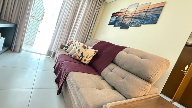 Apartamento de temporada Pé na areia Praia Grande - Caribas2